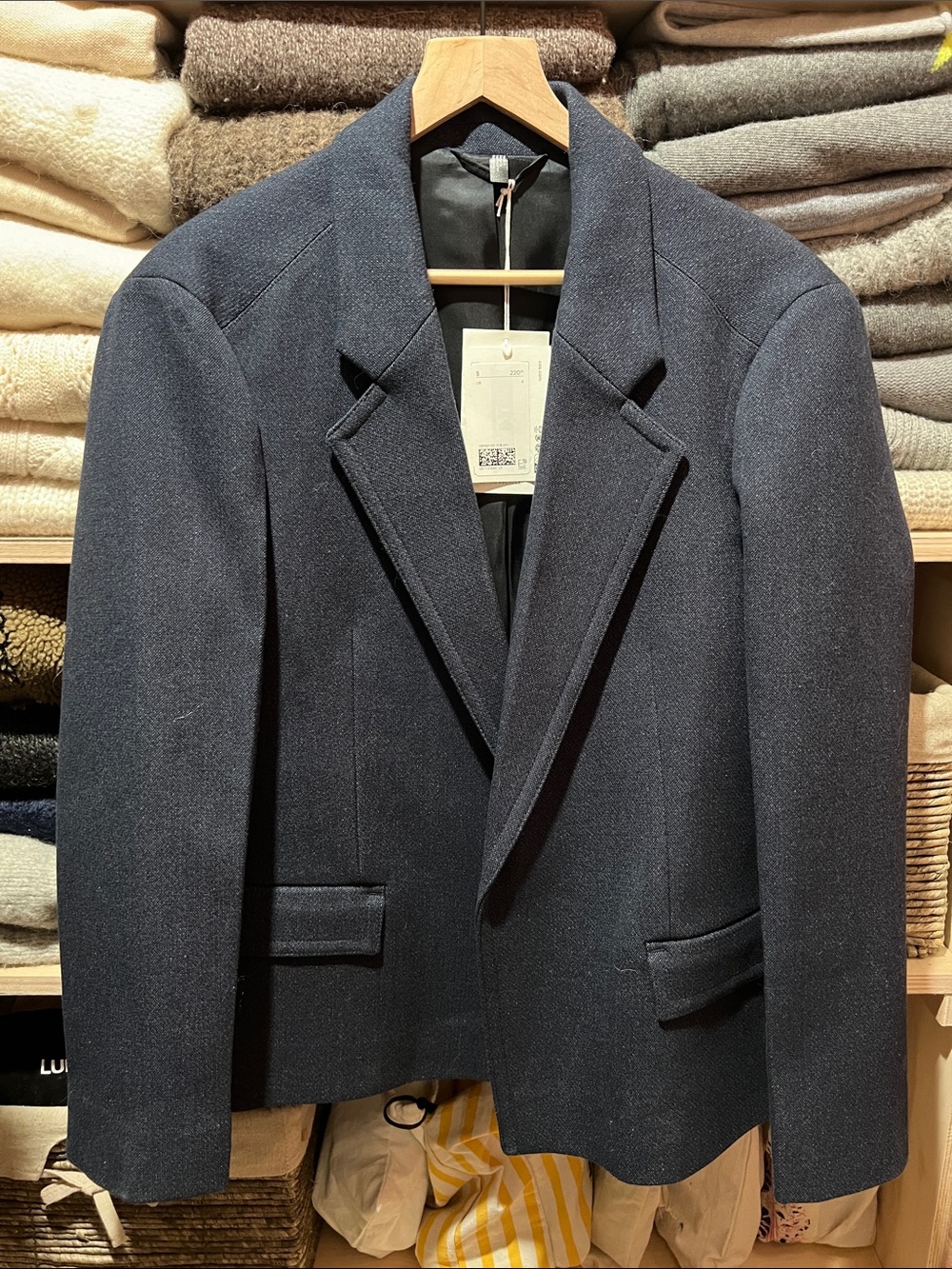 COS navy Women's Tailored Blazer size 6 nwt